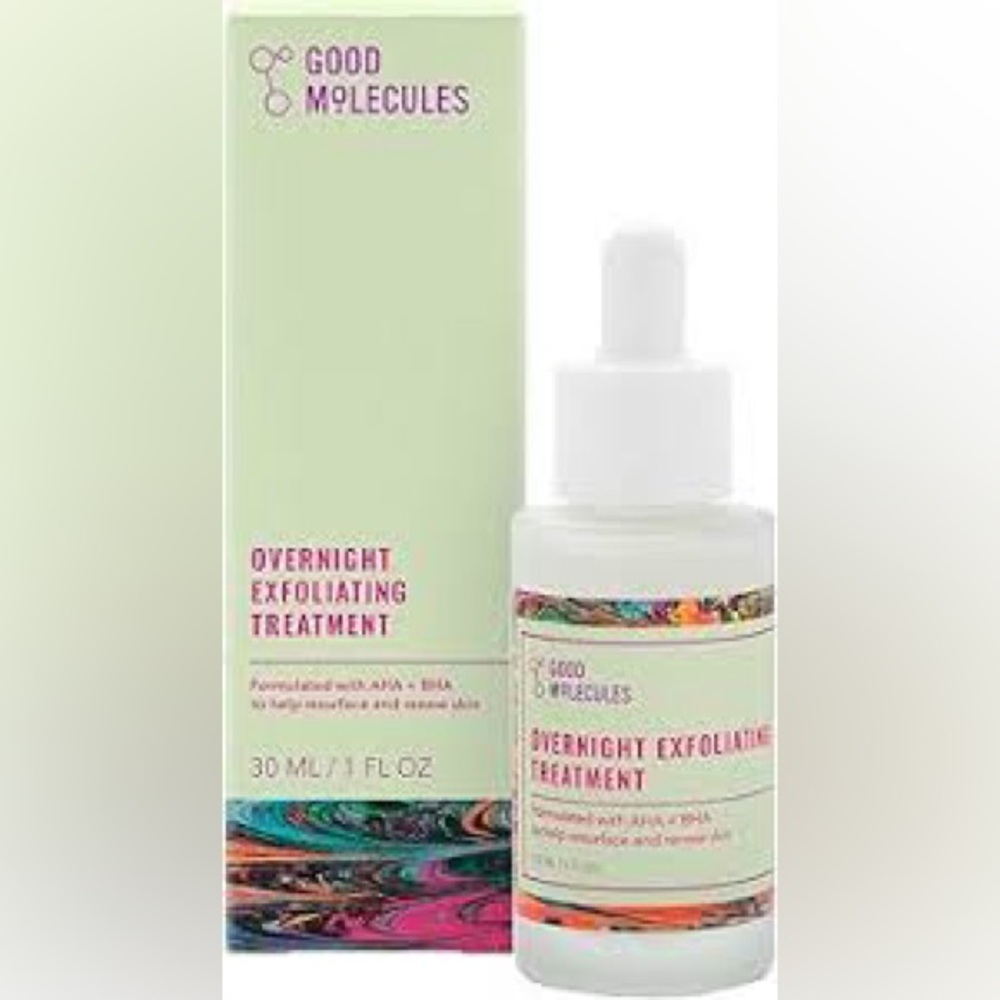 🎀 Good Molecules Overnight Exfoliating Treatment | AHA + BHA | 1 oz
